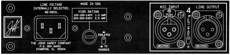 M-1 Back Panel Detail